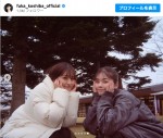 （左から）森高愛と小芝風花のツーショット　※「小芝風花」インスタグラム