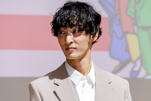 ドラマ『ミス・ターゲット』制作発表会見に出席した上杉柊平