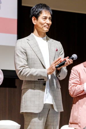 ドラマ『ミス・ターゲット』制作発表会見に出席した沢村一樹