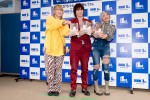 『中1、一人暮らし、意外とバレない』囲み取材会に出席した（左から）金子きょんちぃ、すがちゃん最高No.1、信子