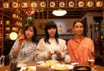 ドラマ『ギークス／GEEKS』（仮）に出演する（左から）田中みな実、松岡茉優、滝沢カレン