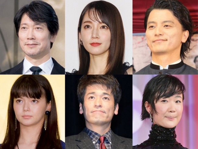 （左上から時計回りで）佐々木蔵之介、吉岡里帆、KREVA、黒木華、佐藤隆太、多部未華子