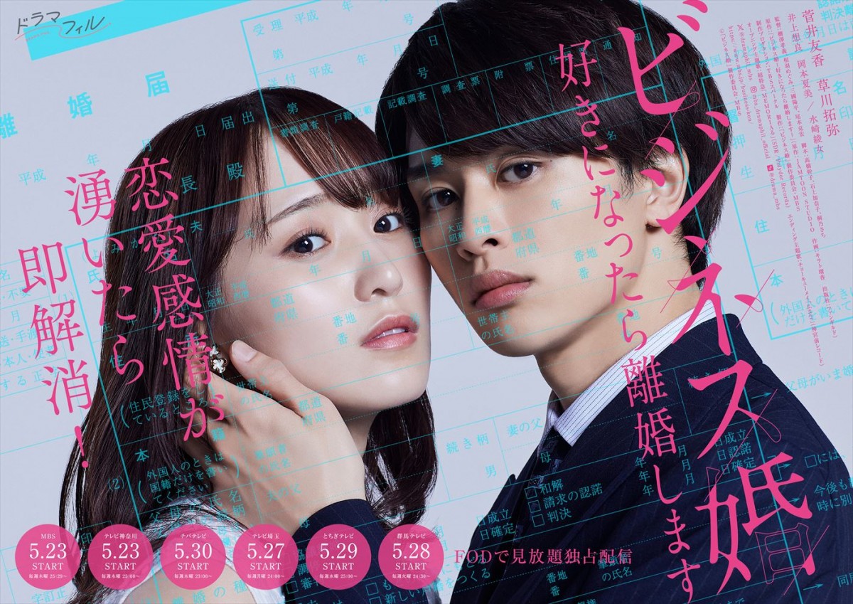 菅井友香×草川拓弥 恋愛感情が湧いたら即離婚!? ハイスぺ社長との“ワケあり”結婚生活を描く
