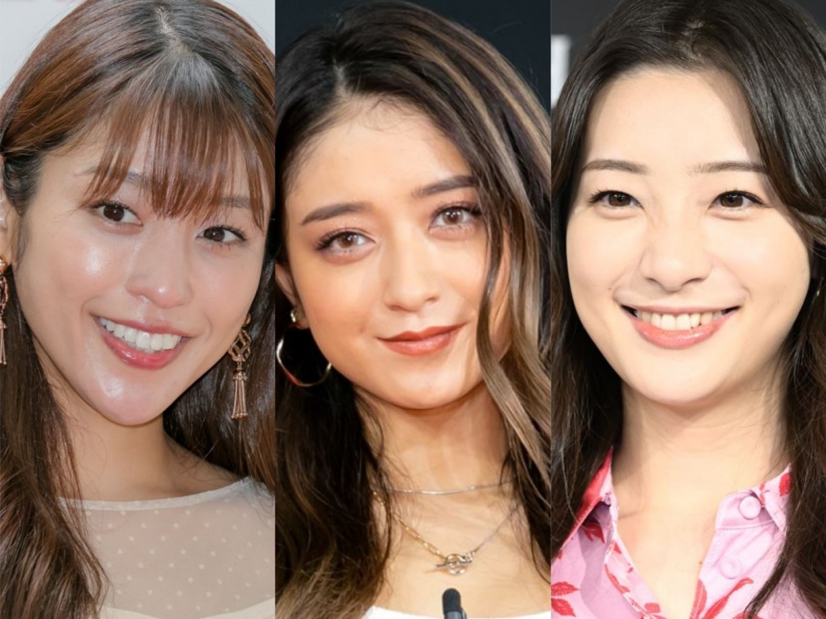 （左から）岡副麻希、みちょぱ、足立梨花