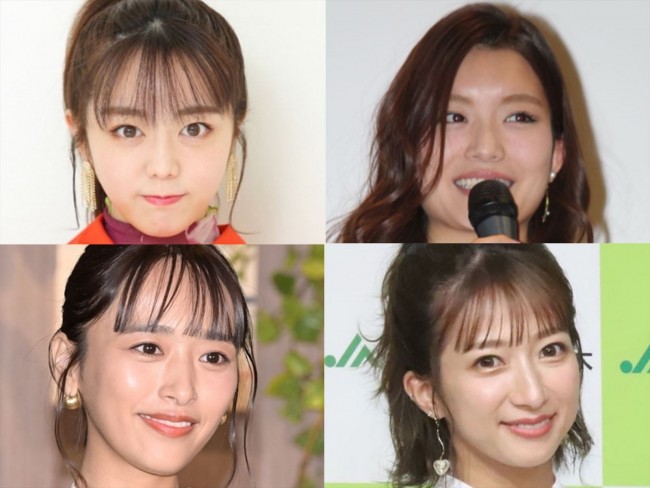 (上段左から)峯岸みなみ、蜂谷晏海、(下段左から)近藤千尋、辻希美