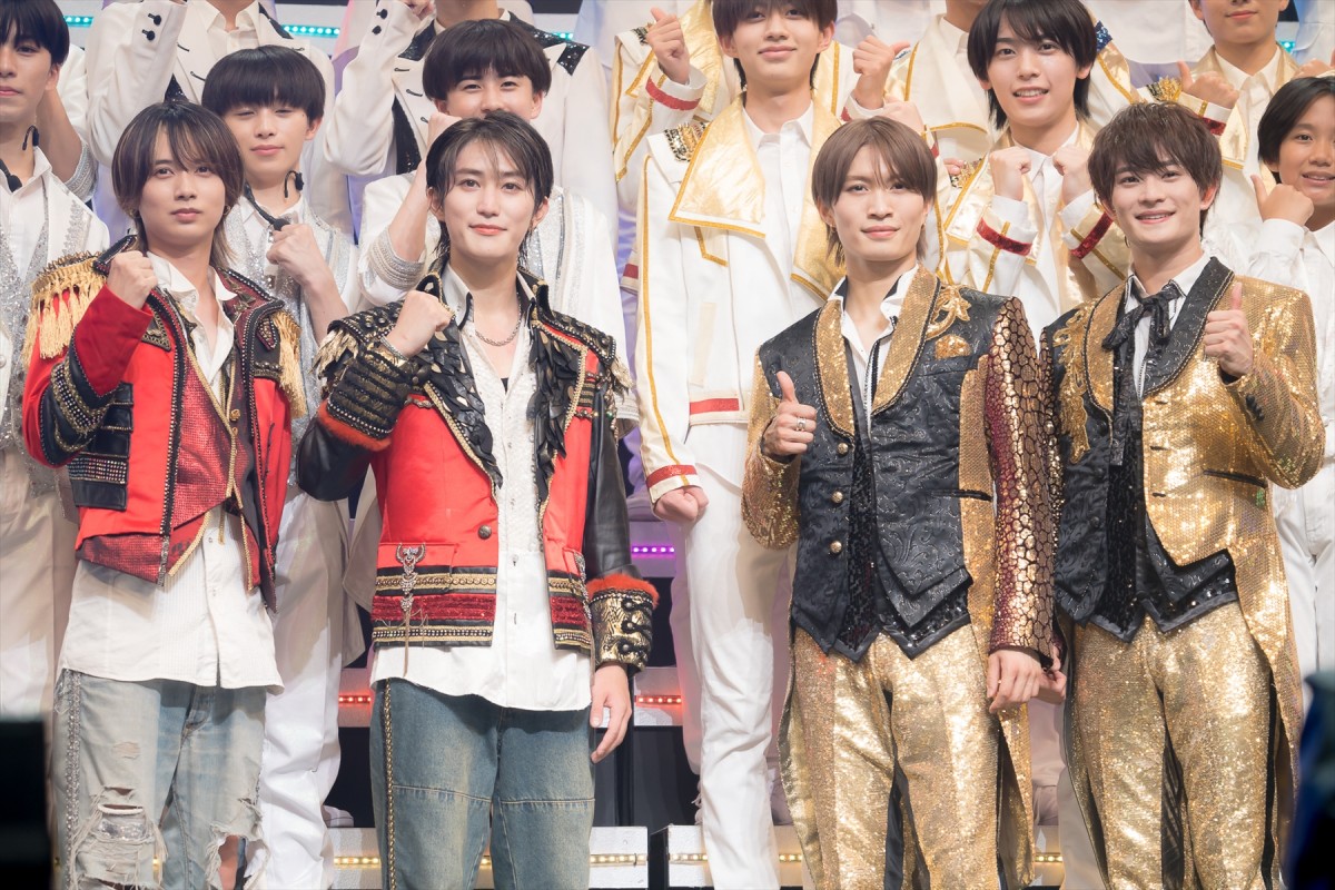 HiHi Jets・井上瑞稀&橋本涼、美 少年・那須雄登&浮所飛貴、「マイナビ サマステライブ2024 SUMMER GO! MIRAI GO! 東だ!西だ!全員集合」取材会に登場
