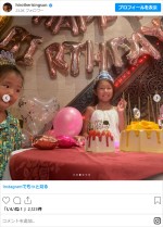 HIRO、家族4ショットを投稿　※「HIRO」インスタグラム