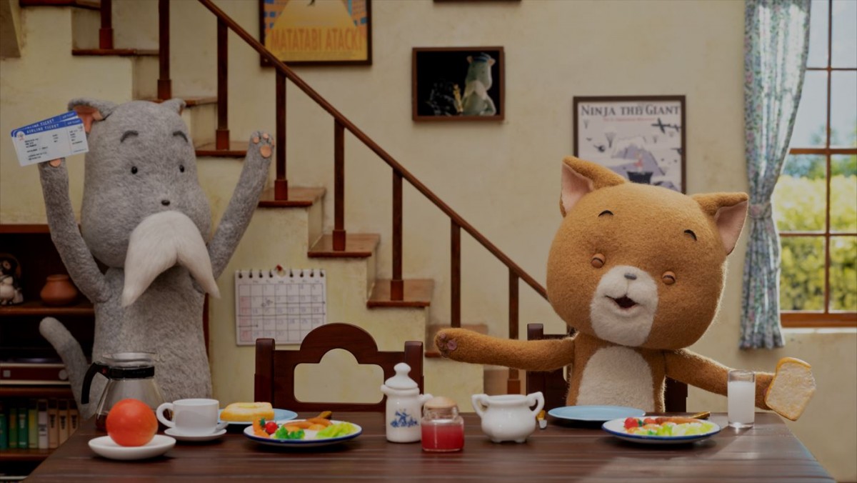 こまねこ、11年ぶりの新作！　短編映画『こまねこのかいがいりょこう』10.25公開＆予告編到着