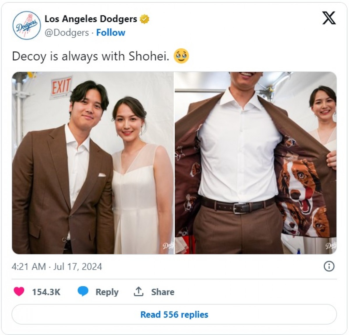 キュートすぎる大谷翔平の愛犬・デコピンまとめ「賢いねー」「肉球までも愛おしい」