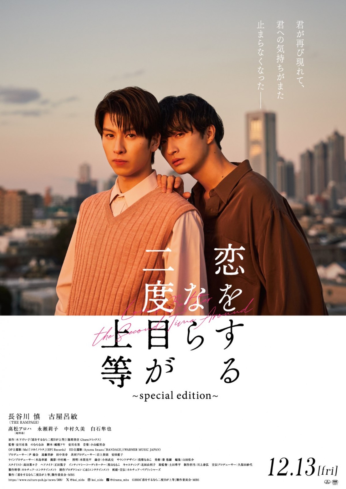 映画『恋をするなら二度目が上等~special edition~』キービジュアル