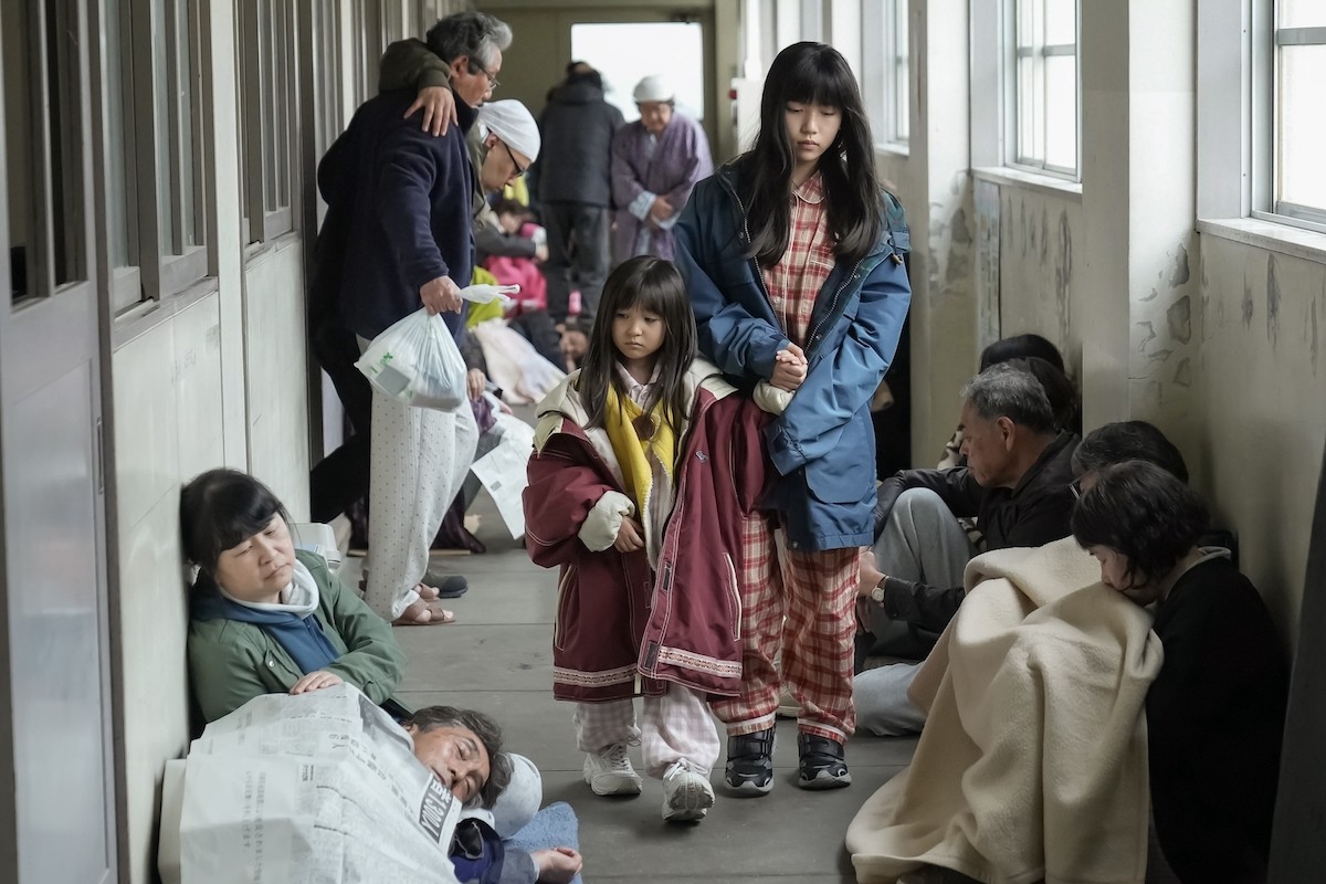 明日の『おむすび』被災した6歳の結、倒壊した自宅を目の当たりにする