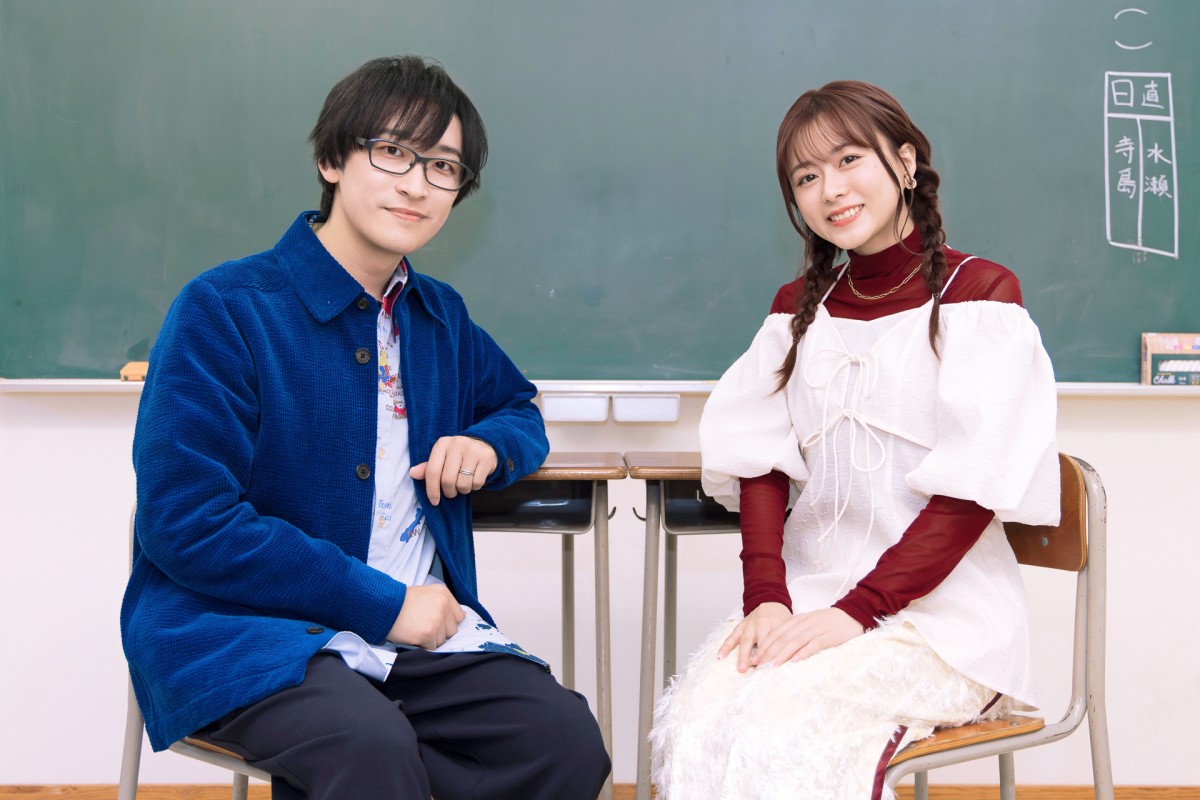 テレビアニメ『阿波連さんははかれない season2』インタビューより(左から)寺島拓篤、水瀬いのり