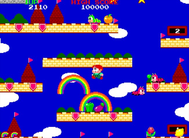 『アーケードアーカイブス レインボーアイランド』スクリーンショット