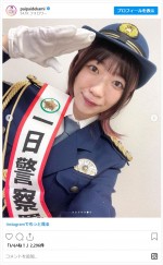 でか美ちゃん、四日市北警察署での一日署長に就任　※「でか美ちゃん」インスタグラム