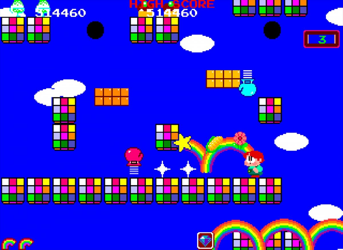 Switch／PS4『アーケードアーカイブス レインボーアイランド』1月25日に配信　虹の魔法で捕らわれの人々を救え