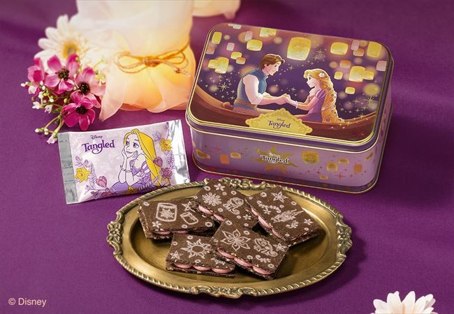 東京ばな奈『ラプンツェル』の新作スイーツ発売！　お菓子缶やポーチが付いた豪華なセット