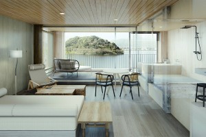 京都に“ビューバス＆テラス付き客室”登場へ！　湖畔のボートハウスをイメージした快適空間