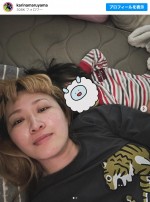 愛娘との2ショット　※「丸山桂里奈」インスタグラム