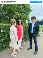 孫の卒業式に出席したデヴィ夫人　※「デヴィ夫人」インスタグラム