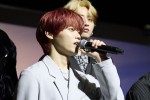 『INI EXHIBITION‐DESTINED HORIZONS‐』の取材会に登壇したINIメンバー