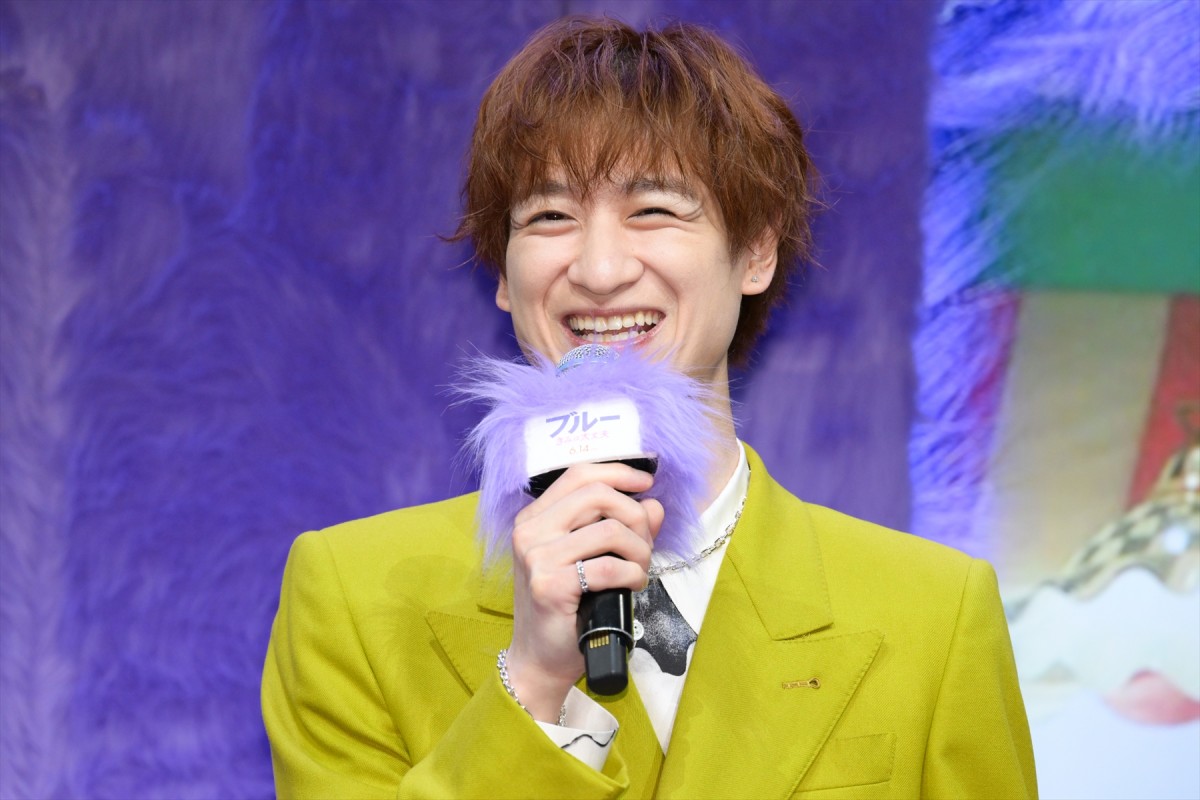 宮田俊哉、映画『ブルー きみは大丈夫』もふもふブルー吹き替え版完成記念イベントに登場