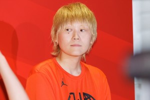 バスケットボール 女子日本代表・高田真希選手、三井不動産 AKATSUKI JAPAN 壮行会に登場