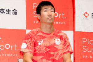 桐生祥秀、パリ2024オリンピック チームニッセイ 報告会に登場