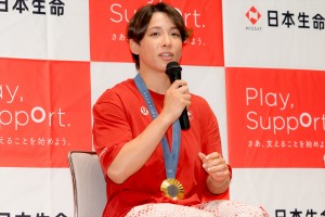 出口クリスタ、パリ2024オリンピック チームニッセイ 報告会に登場