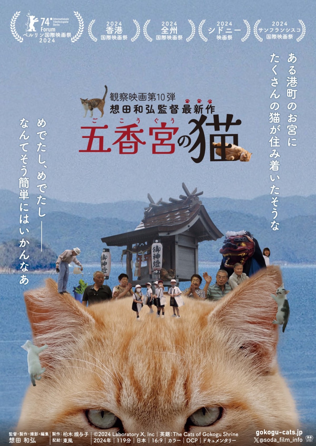 人と猫と自然の共生を映し出すドキュメンタリー映画『五香宮の猫』本予告解禁　ほしよりこ、小林聡美らのコメントも到着