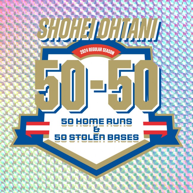 写真）大谷翔平、史上初の“50‐50”記念グッズ発売！ 特別ロゴ入りT