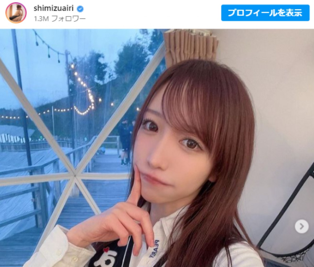 清水あいり、出演したゴルフ番組のオフショットを公開 ※「清水あいり」インスタグラム