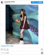 ディズニーシーを訪れた弓木奈於　※「弓木奈於」インスタグラム