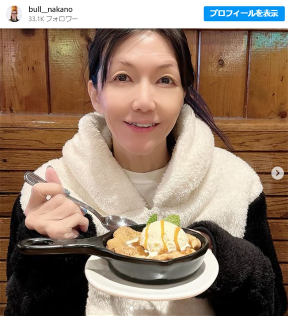 ブル中野、近影にファン歓喜 ※「ブル中野」インスタグラム