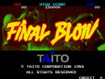 『アーケードアーカイブス ファイナルブロー』スクリーンショット