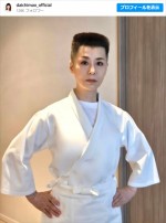 大地真央、角刈り姿　※「大地真央」インスタグラム