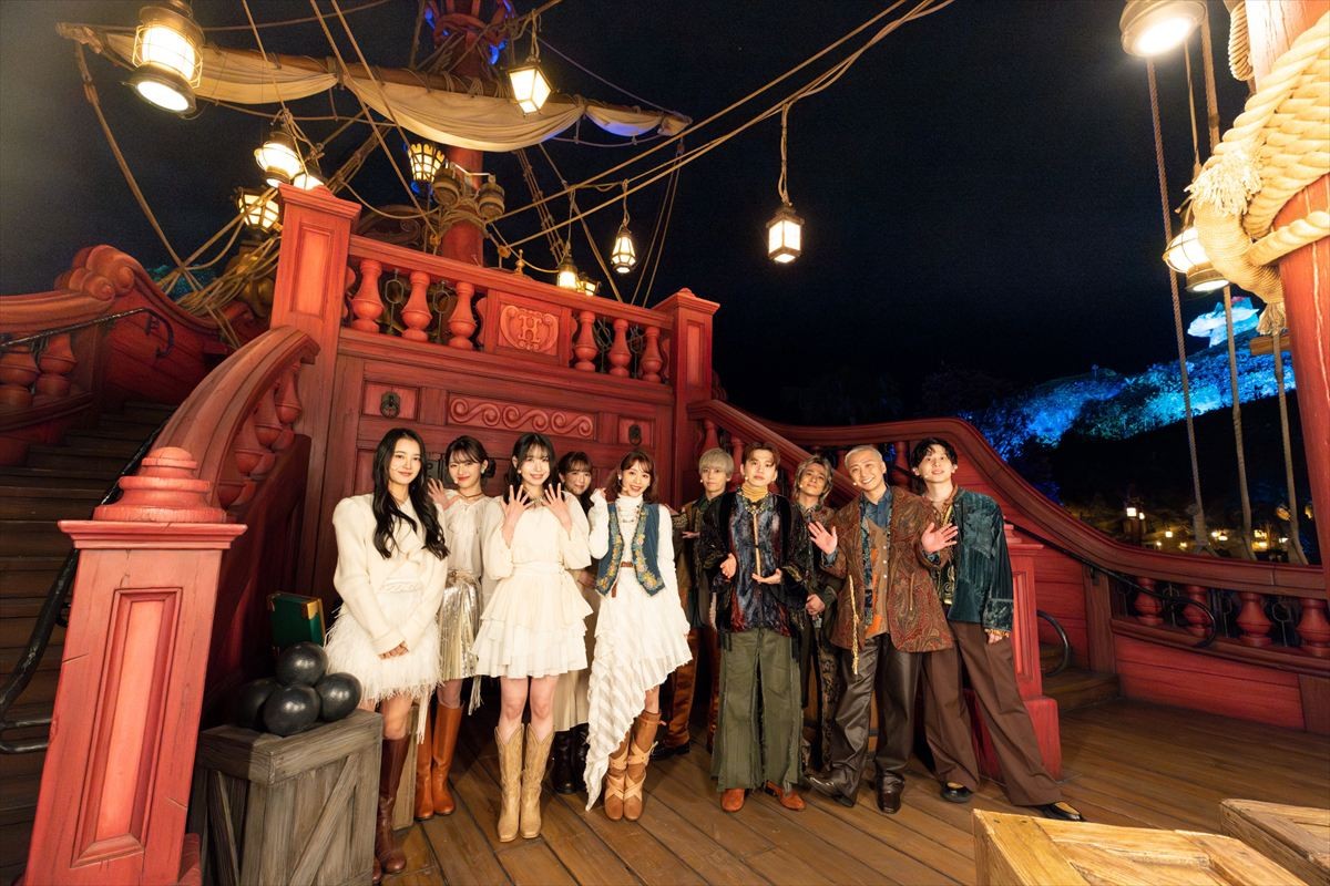 『第75回NHK紅白歌合戦』「きみもとべるよ!」を披露するME:I(MOMONA・RAN・COCORO・MIU・SUZU)、Da‐iCE