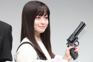 映画『かぐや様は告らせたい～天才たちの恋愛頭脳戦～』公開直前イベントに登場した橋本環奈（2019年）