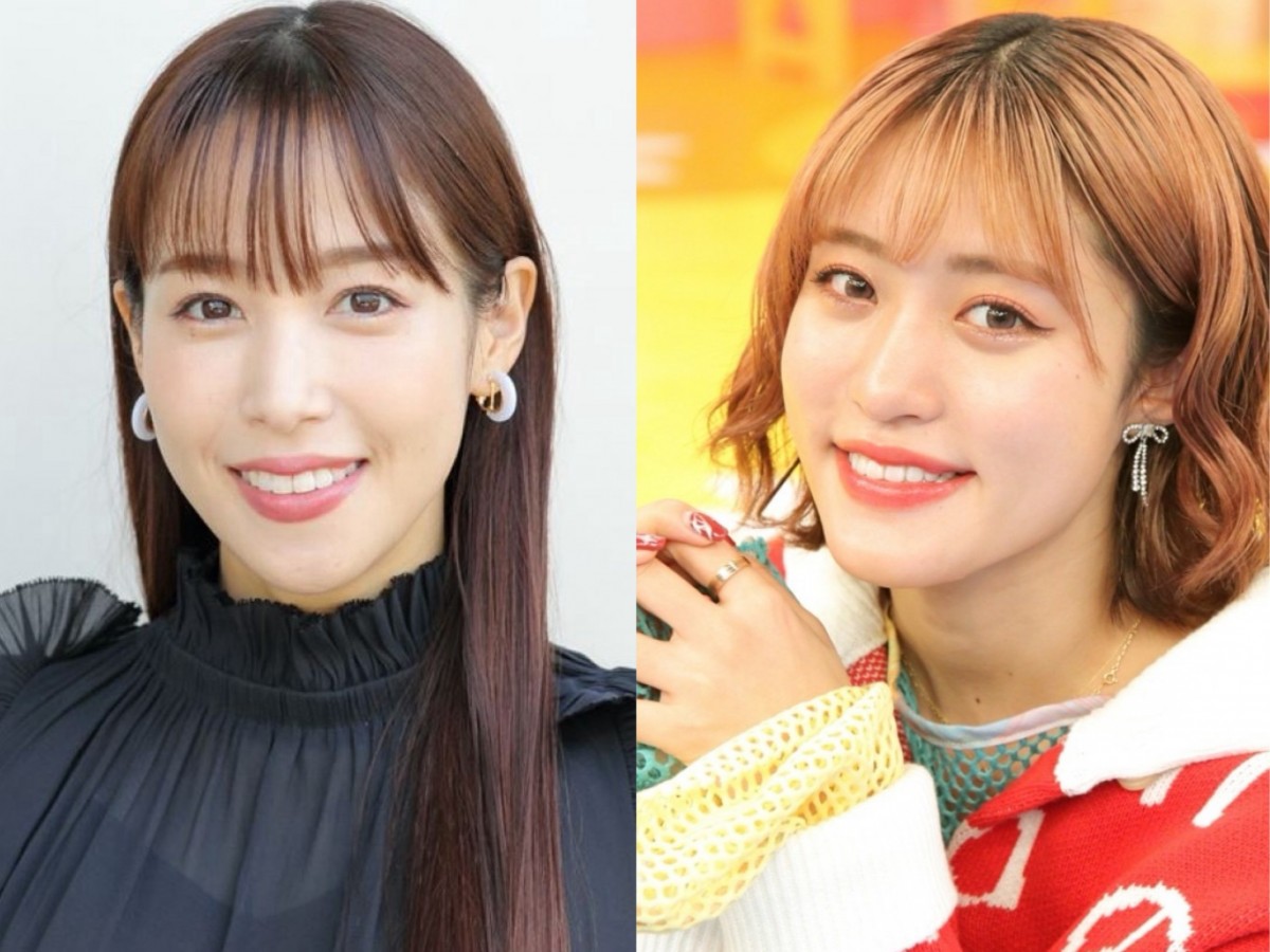 (左から)鷲見玲奈、王林