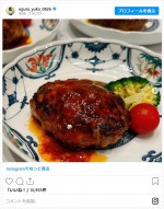 小倉優子、特製の美味しそうなハンバーグ　※「小倉優子」インスタグラム