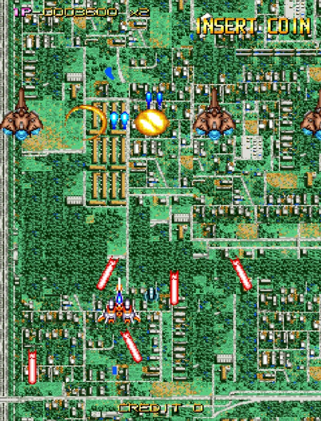 『アーケードアーカイブス ウォーオブエアロ』スクリーンショット