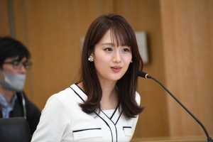井上清華アナウンサー、フジテレビ2024年4月期改編 記者発表に登場