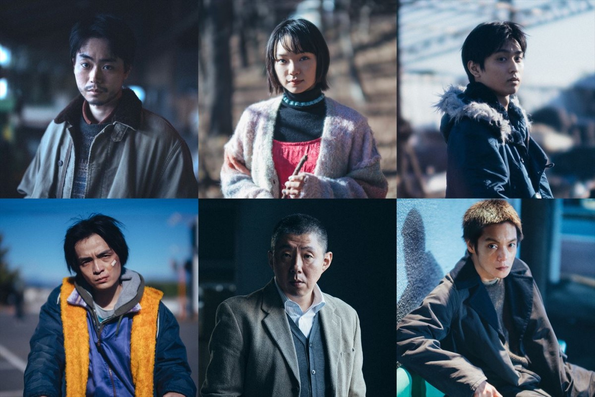 映画『Cloud クラウド』に出演する(上段左から)菅田将暉、古川琴音、奥平大兼、(下段左から)岡山天音、荒川良々、窪田正孝