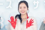 本田真凜、『ゴーストバスターズ／フローズン・サマー』極寒レッドカーペットイベントに登場