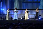 『響け！ユーフォニアム３』放送直前スペシャルステージに出席した（左から）黒沢ともよ、朝井彩加、豊田萌絵、安済知佳