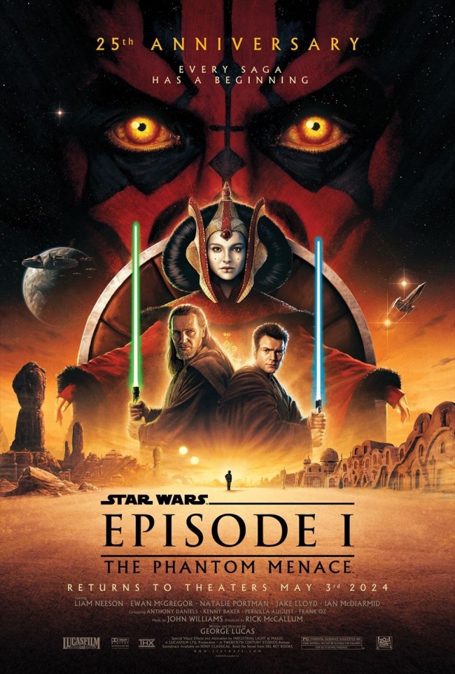 映画『スター・ウォーズ/ファントム・メナス(エピソード1)』25周年記念オリジナル版の新ポスタービジュアル