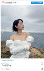 剛力彩芽、美しすぎるウエディングドレス姿　※「剛力彩芽」インスタグラム