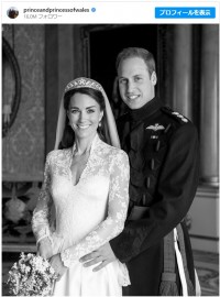ウィリアム皇太子＆キャササリン妃、結婚13年を祝いロイヤルウェディングの未公開ショット公開※「The Prince and Princess of Wales」インスタグラム