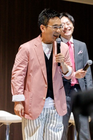 ドラマ『ミス・ターゲット』制作発表会見に出席した八嶋智人