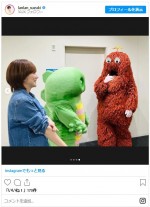 鈴木蘭々、ガチャピン・ムックとの再会にテンションあがる。　※「鈴木蘭々」インスタグラム
