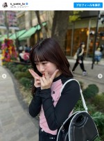 私服姿の鈴木夢　※「鈴木夢」インスタグラム